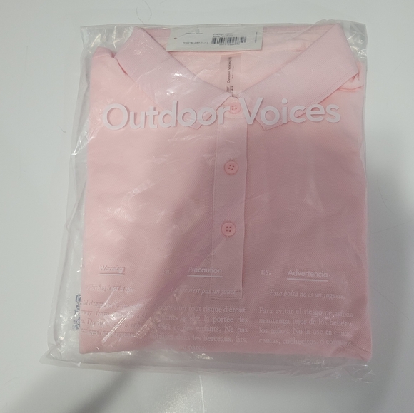 Outdoor Voices Birdie Polo Dress Sizes: XXS & XXXL (3XL)  Pink Short Sleeve - Picture 8 of 10